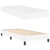 vidaXL Cadre de lit avec matelas Blanc pur 80 x 200 cm tissu