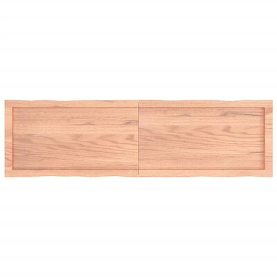 vidaXL Dessus de table bois massif traité bordure assortie