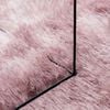 vidaXL Tapis Shaggy &agrave; poils longs NAVARRA rose poudr&eacute; 240x240 cm