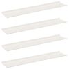 vidaXL &Eacute;tag&egrave;re flottante 4 pc Blanc 100 x 18 x 2,5 cm Acier