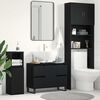 vidaXL Cabinet de salle de bain avec tiroir Ch&ecirc;ne noir 80 x 33 x 60 cm
