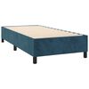 vidaXL Sommier &agrave; lattes de lit avec matelas Bleu fonc&eacute; 90x200 cm