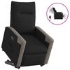 vidaXL Fauteuil inclinable &eacute;lectrique noir tissu