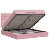 vidaXL Lit ottoman avec matelas Rose 180 x 200 cm Velours