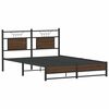 vidaXL Cadre de lit sans matelas ch&ecirc;ne marron 140x200 cm