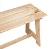 vidaXL Banc ext&eacute;rieur Naturel 119 x 47 x 35 cm Bois de pin massif