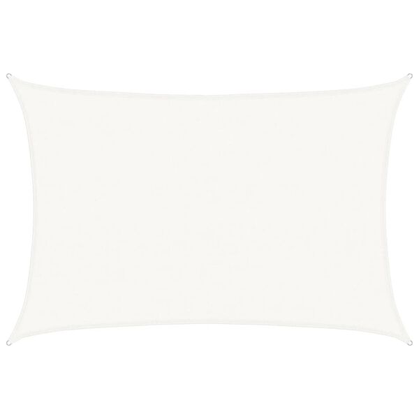 vidaXL Voile d'ombrage 160 g/m&sup2; Blanc 4x5 m PEHD