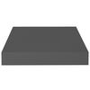 vidaXL Étagère murale flottante 2 pcs Gris brillant 23x23,5x3,8 cm MDF