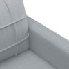 vidaXL Fauteuil Gris clair 60 cm Tissu