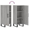 vidaXL Buffet Sonoma gris 34,5x34x90 cm Bois d'ing&eacute;nierie