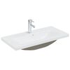 vidaXL Ensemble de meubles de salle de bain Blanc Agglom&eacute;r&eacute;