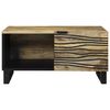 vidaXL Table basse Marron et Noir 80 x 50 x 40 cm Bois d'acacia massif