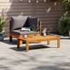 vidaXL Salon de jardin avec coussins 2 pcs bois massif acacia