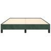 vidaXL Cadre de lit sans matelas vert fonc&eacute; 140x200 cm velours