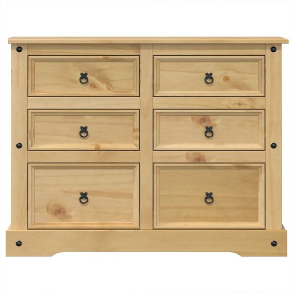 vidaXL Commode Corona 112x48x91 cm bois massif de pin