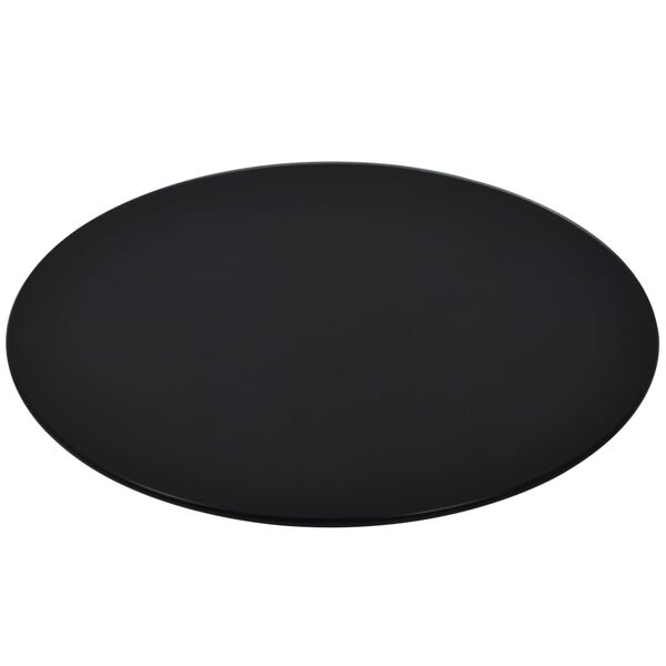 vidaXL Dessus de table rond Verre trempé 600 mm