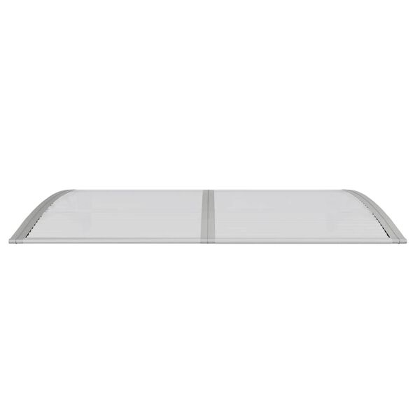 vidaXL Auvent de porte Gris 150x100 cm Polycarbonate