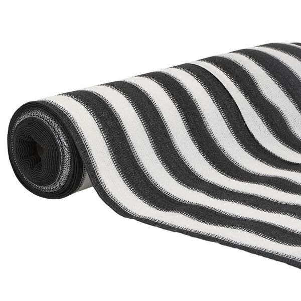 vidaXL Filet brise-vue anthracite et blanc 1,8x10 m PEHD 150 g/m²