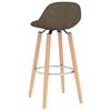 vidaXL Tabourets de bar lot de 2 marron tissu