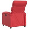 vidaXL Fauteuil de massage inclinable rouge similicuir