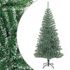 vidaXL Sapin de No&euml;l artificiel avec neige floqu&eacute;e vert 180 cm