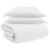 vidaXL Ensemble de Duvet avec oreiller 3 pi&egrave;ces Blanc Plume de canard