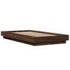 vidaXL Cadre de lit sans matelas ch&ecirc;ne marron 75x190 cm