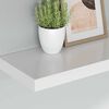 vidaXL &Eacute;tag&egrave;res murales flottantes 2 pcs blanc 60x23,5x3,8 cm MDF