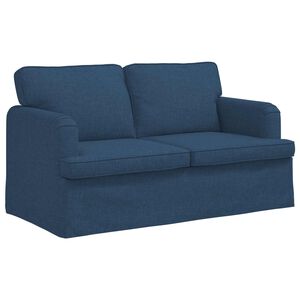 vidaXL Canap&eacute; Bleu 144 x 80 x 85 cm tissu