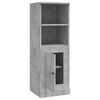 vidaXL Buffet haut gris b&eacute;ton 36x35,5x103,5 cm bois d'ing&eacute;nierie