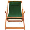vidaXL Chaises de plage pliables lot de 2 vert tissu