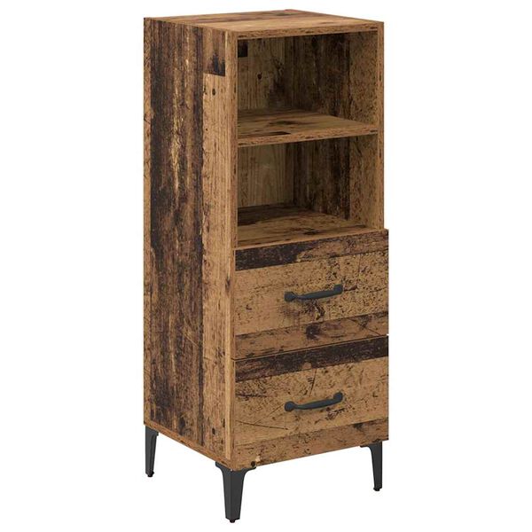 vidaXL Buffet Bois ancien 34 x 34,5 x 90 cm Bois d'ing&eacute;nierie