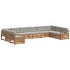 vidaXL Ensembles de canap&eacute;s 10 pc Gris Naturel et Clair
