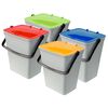 vidaXL Poubelles avec couvercle 4 pcs polypropyl&egrave;ne 60 L