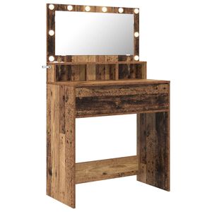 vidaXL Tables de maquillage pour chambre Bois Ancien Bois d'ing&eacute;nierie