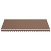 vidaXL Tissu de remplacement pour auvent Marron 6x3 m