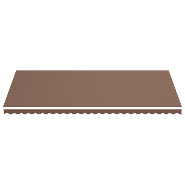 vidaXL Tissu de remplacement pour auvent Marron 6x3 m