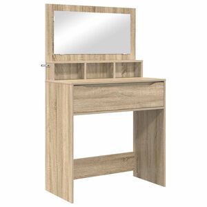 vidaXL Tables de maquillage pour chambre Ch&ecirc;ne Sonoma