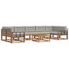 vidaXL Ensemble de canap&eacute;s d'ext&eacute;rieur 8 pc Gris Naturel et Clair