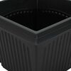 vidaXL Pot de Fleurs Carr&eacute; 24 pcs Noir 43 x 43 x 33,5 cm Plastique