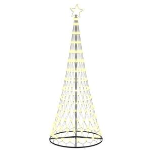 vidaXL Arbre de No&euml;l LED Blanc chaud 250 cm M&eacute;tal