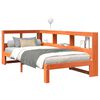 vidaXL Lit biblioth&egrave;que sans matelas cire marron 90x200 cm pin massif