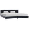vidaXL Cadre de lit Noir Similicuir 180x200 cm