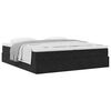 VidaXL Cadre de lit ottoman avec matelas noir 200x200cm velours