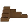 vidaXL Jardini&egrave;re 4 niveaux 80,5x79x36 cm marron miel bois pin massif