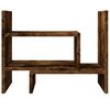 vidaXL Organisateur de bureau ch&ecirc;ne fum&eacute; 38,5x17x39 cm bois ing&eacute;nierie
