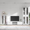vidaXL Ensemble meuble TV avec tiroir Blanc Bois d'ing&eacute;nierie