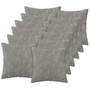 vidaXL Coussin 12 pc HEERLEN Gris clair 40 x 40 cm