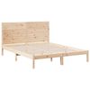 vidaXL Cadre de lit extra long sans matelas 140x220 cm bois massif