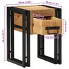 vidaXL Table d'appoint 30 x 30 x 40 cm Bois de mangue massif